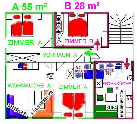 Ferienwohnung A 55 m